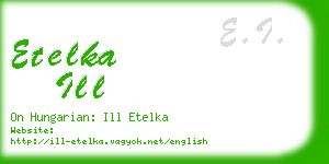 etelka ill business card